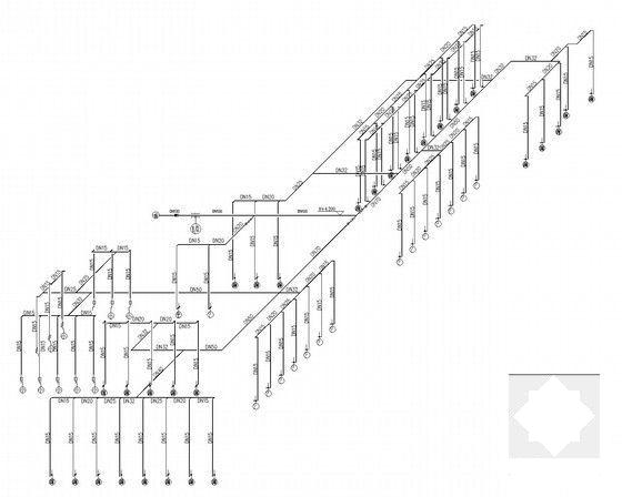 2层大型地下购物广场给排水CAD图纸 - 5