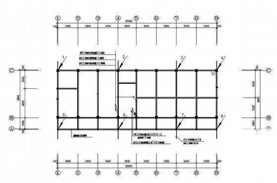 煤矿3层综合楼电气CAD施工图纸(防雷接地系统) - 2