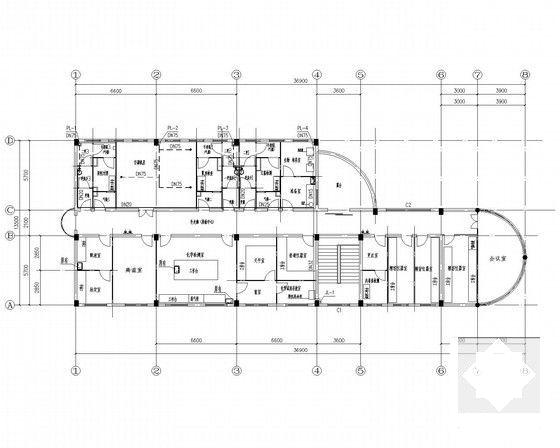 2层办公楼建筑给排水CAD图纸（办公楼、综合仓库） - 4