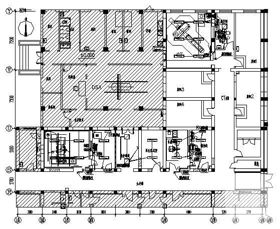 国内医院放射科室电气CAD施工图纸（二级负荷） - 1