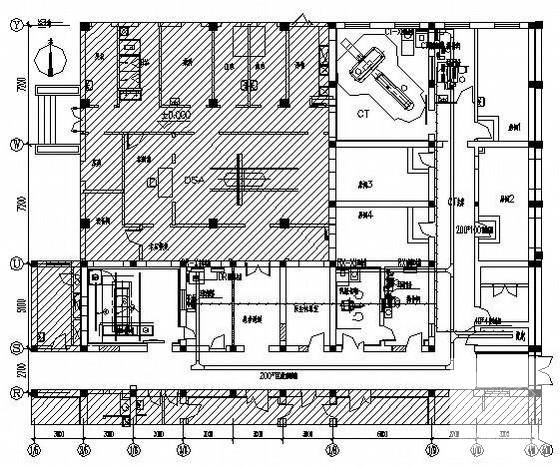 国内医院放射科室电气CAD施工图纸（二级负荷） - 2