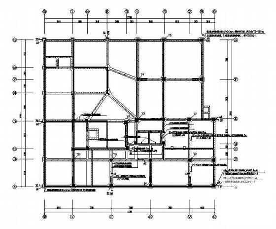 上9层地下1层住宅楼电气CAD施工图纸(防雷接地系统) - 4