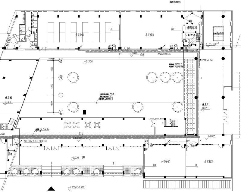 5层综合实验楼电气CAD施工图纸（照明、弱电平面及系统图纸等） - 2