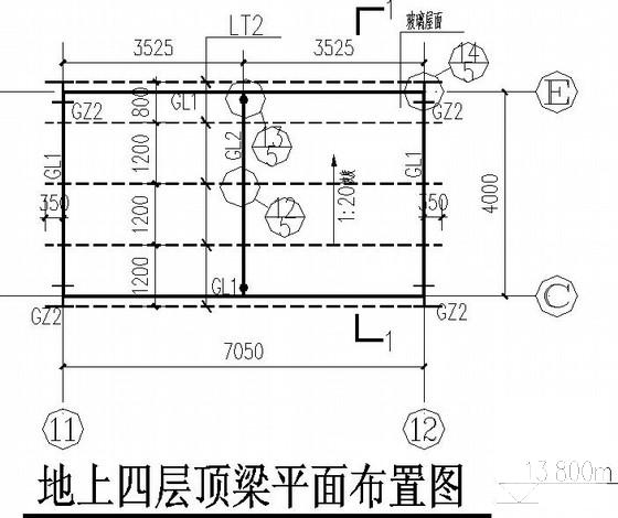 新增独立基础厨房餐厅连廊钢结构CAD施工图纸(平面布置图) - 3