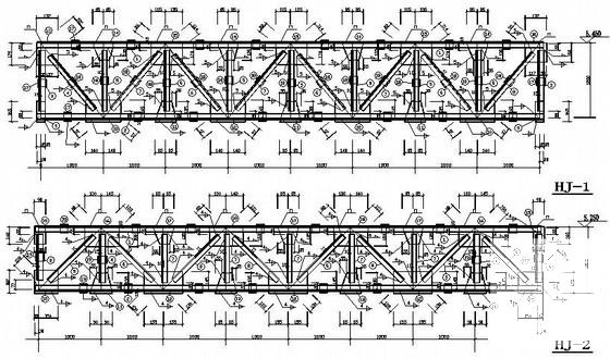 单层独立基础门式刚架厂房结构CAD施工图纸（结构最大跨度20米）(平面布置图) - 3