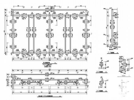 海安大型过滤池单体结构CAD施工图纸（预应力空心管桩复合地基） - 3