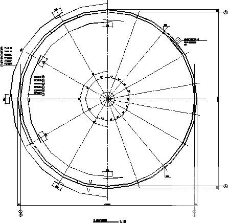 直径18米圆形煤仓结构设计CAD施工图纸 - 1