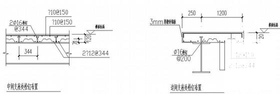 钢框架独立基础商业大厦结构CAD施工图纸（7度抗震）(平面布置图) - 4