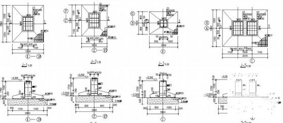 8米跨度两层门式钢架车间结构CAD施工图纸（7度抗震） - 2