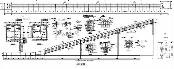 123m钢结构桩基础通廊结构CAD施工图纸（7度抗震）(平面布置图) - 3