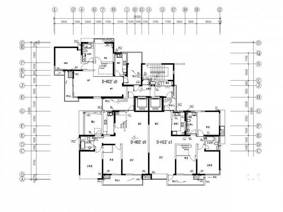 高层住宅楼小区给排水CAD图纸 - 3