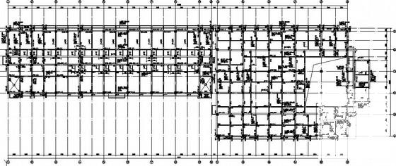 框架钢屋顶综合办公楼结构CAD施工图纸（桩基础）(系统布置图) - 1