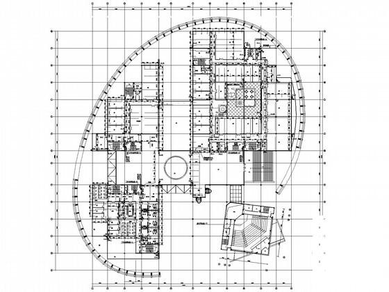 4层科技园区中心建筑给排水CAD图纸 - 1