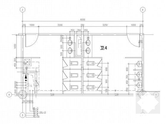 4层科技园区中心建筑给排水CAD图纸 - 4