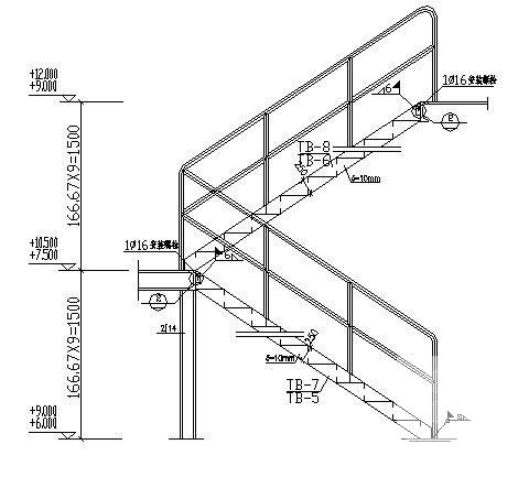 七度抗震高层钢框架厂房结构CAD施工图纸 - 3