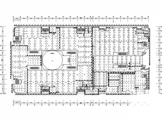 6万平国际购物中心商场层给排水CAD图纸(火灾自动报警) - 1