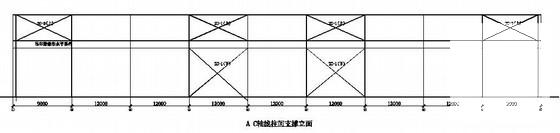 独立基础双跨单层厂房结构CAD施工图纸（7度抗震）(平面布置图) - 2