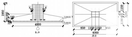 独立基础双跨单层厂房结构CAD施工图纸（7度抗震）(平面布置图) - 4