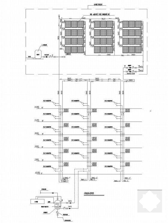 商住小区建筑给排水CAD图纸（太阳能热水） - 4