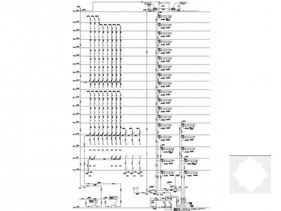 17层商业办公及公寓式综合型大厦给排水CAD图纸（大空间灭火） - 4