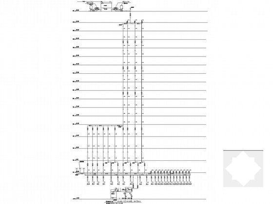 17层商业办公及公寓式综合型大厦给排水CAD图纸（大空间灭火） - 5