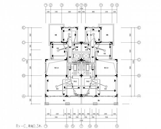 高档别墅单体户型电气CAD施工图纸（甲级院） - 2