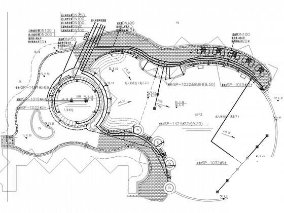 超级豪华会所泳池水处理系统安装工程给排水CAD图纸 - 1