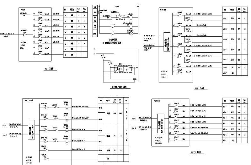 住宅小区地下车库电气系统CAD图纸（供电、照明、接地） - 1
