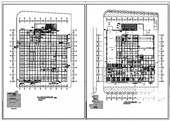 3层汽车4S旗舰店给排水CAD图纸(建筑面积) - 4