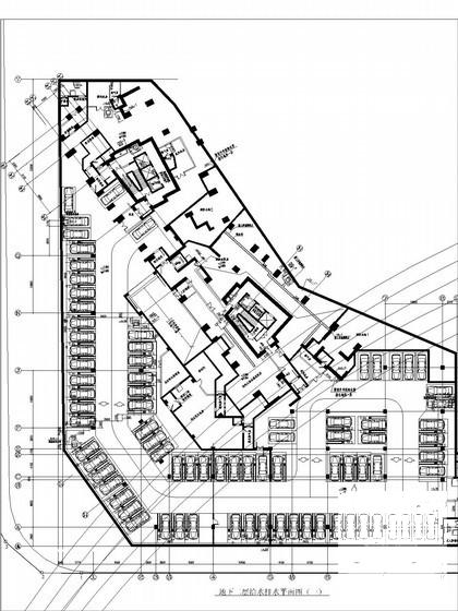 大型地下车库给排水给排水CAD图纸 - 1