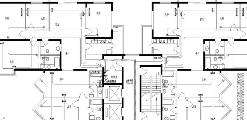 高层住宅楼电气施工CAD图纸 - 1
