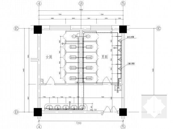 8层星级酒店给排水CAD图纸（湿式自动喷淋） - 4