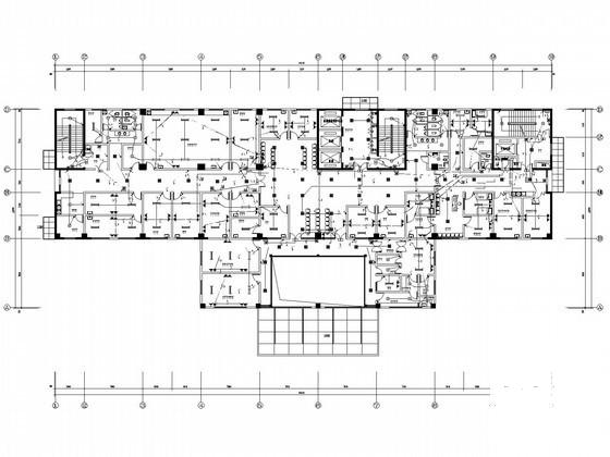 医院12层门诊楼电气CAD施工图纸（变配电工程）(火灾自动报警系统) - 1