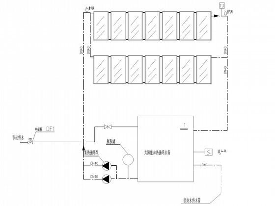 3层知名公司现场服务区工程员工会所给排水CAD图纸（太阳能热水工程） - 4