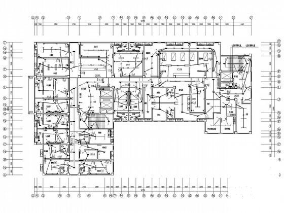 8层医院门诊住院综合楼电气CAD施工图纸(火灾自动报警) - 3