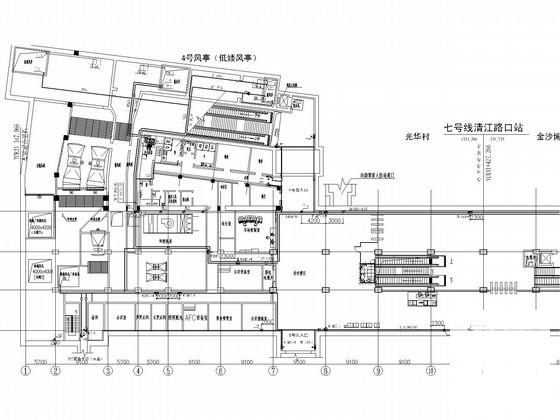 上万平地下3层岛式站台车站给排水CAD图纸（设计说明书） - 2