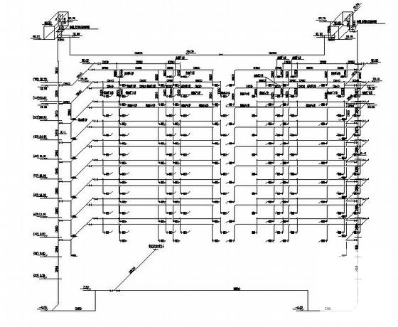 11层酒店式公寓给排水CAD图纸(室内消防系统) - 2