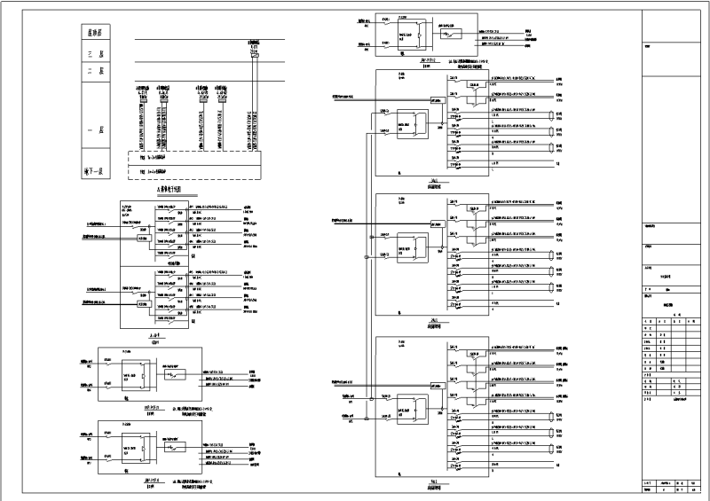 上3层办公大厦A楼电气施工CAD图纸 - 1