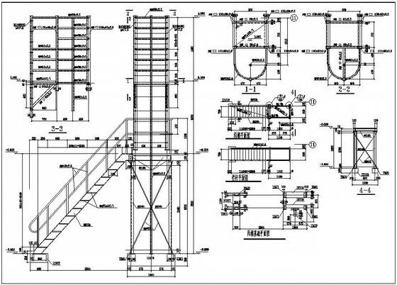 2层独立基础钢结构厂房结构cad施工图及平面布置图 - 3