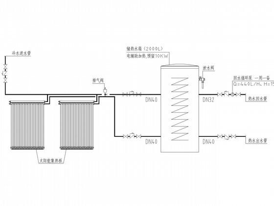 厂房及办公用房给排水CAD图纸（太阳能热水） - 3