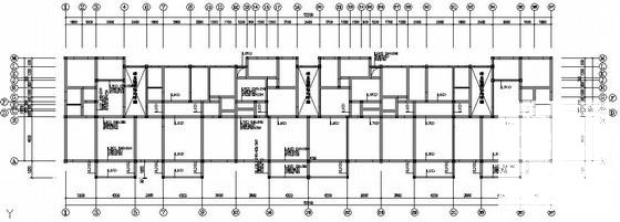 7层条形基础砖混结构住宅楼结构设计CAD施工图纸（6度抗震） - 2