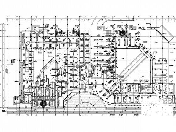 大学11层综合楼空调通风CAD施工图纸(行政办公，图书馆) - 1