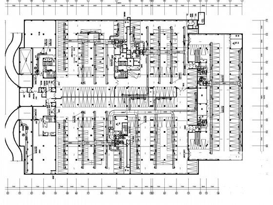 高等院校9层图书馆空调通风及防排烟系统设计CAD施工图纸（人防设计） - 3