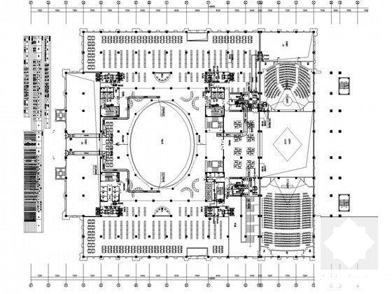 高等院校9层图书馆空调通风及防排烟系统设计CAD施工图纸（人防设计） - 5