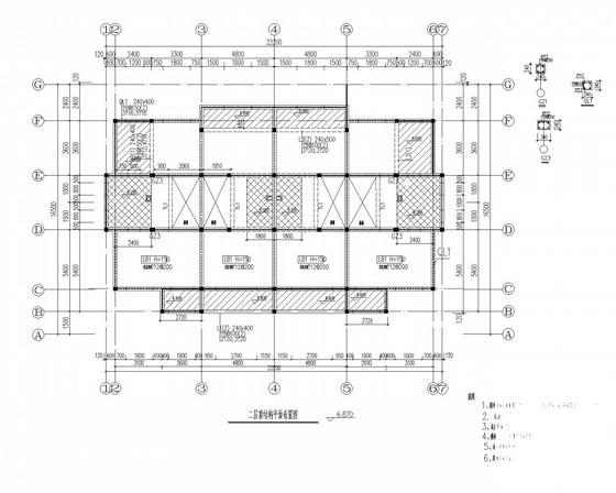 两层条形基础砌体结构住宅楼结构设计CAD施工图纸（6度抗震） - 2