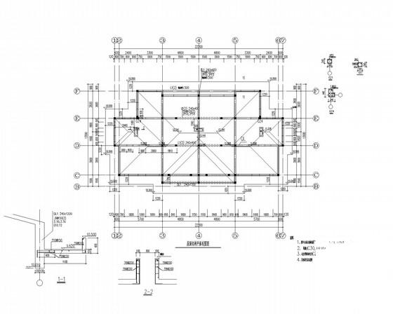两层条形基础砌体结构住宅楼结构设计CAD施工图纸（6度抗震） - 3