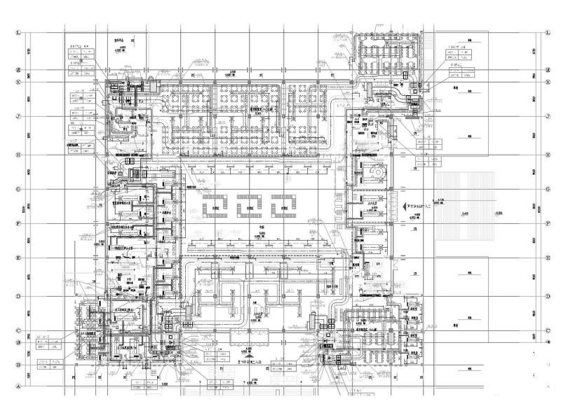 高等院校9层图书馆暖通空调全系统设计CAD施工图纸（人防设计）(压缩式冷水机组) - 2