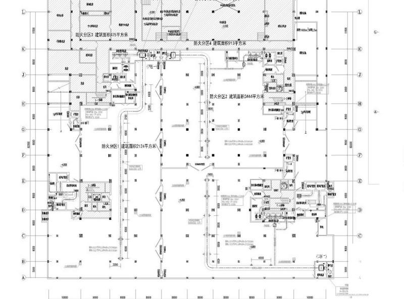 高等院校9层图书馆暖通空调全系统设计CAD施工图纸（人防设计）(压缩式冷水机组) - 3