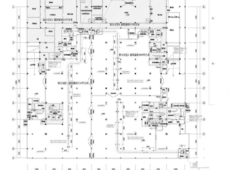 高等院校9层图书馆暖通空调全系统设计CAD施工图纸（人防设计）(压缩式冷水机组) - 3