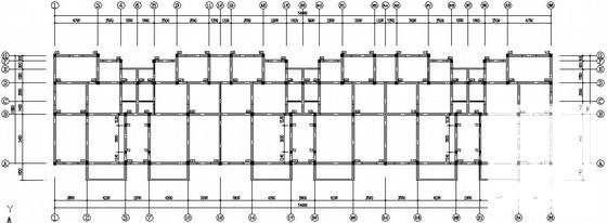 5层条形基础砖混结构住宅楼结构CAD施工图纸（6度抗震）(梁平法配筋图) - 1